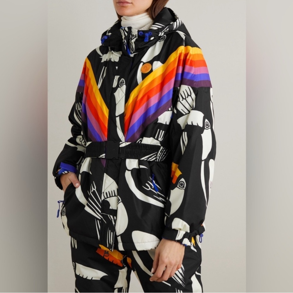NWOT Farm Rio Ski Puffer Jacket Toucans